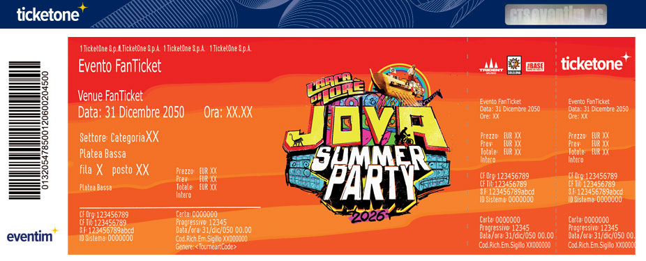 Jovanotti Ticketone codice sconto