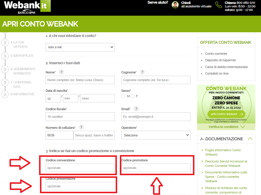 Codice Convenienza eBank